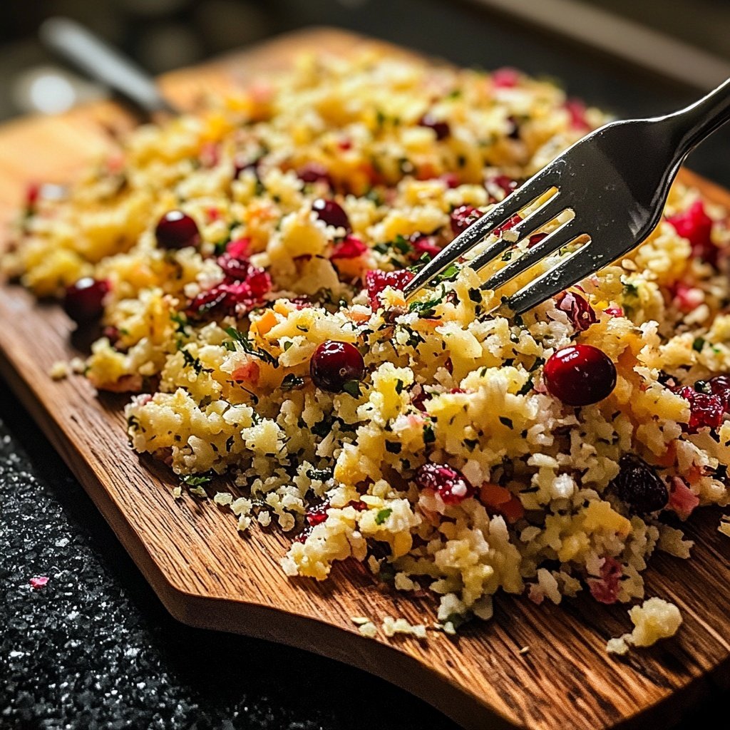 Herbstlicher Getreidesalat mit Cranberries