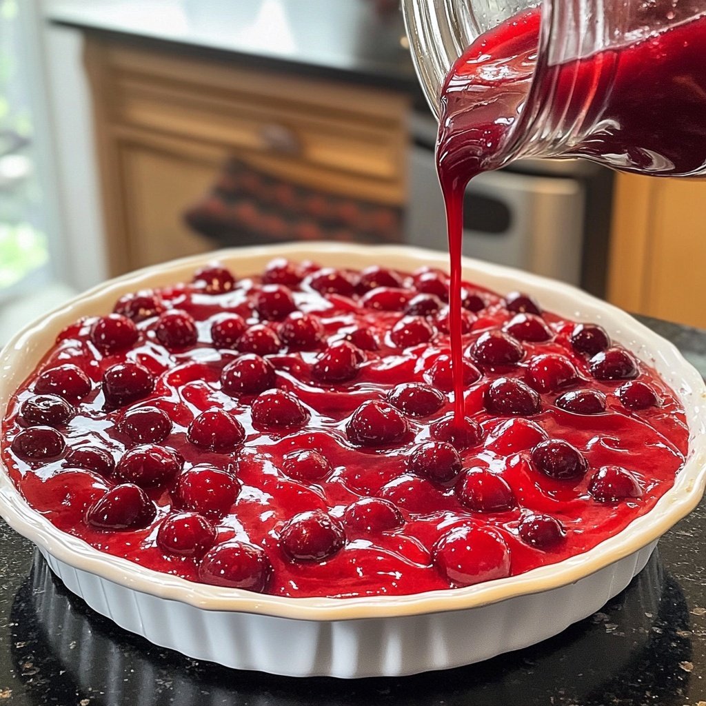 Rote Grütze mit Kirschen