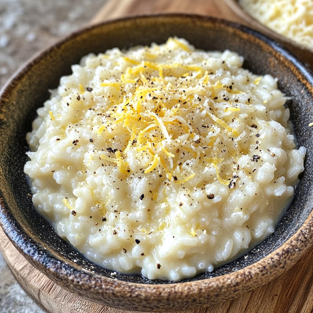 Risotto mit Zitrone und Parmesan