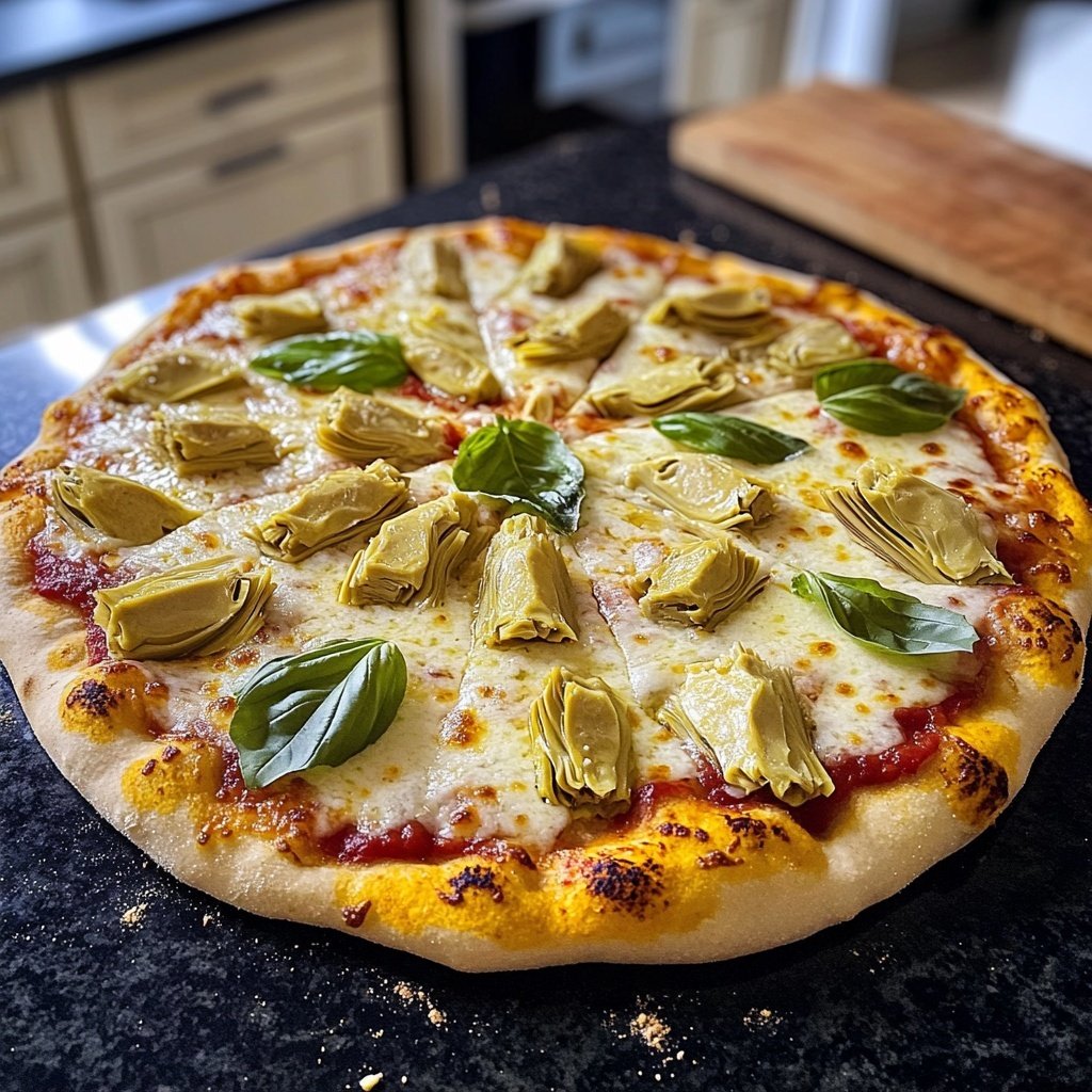 Pizza mit Artischocken