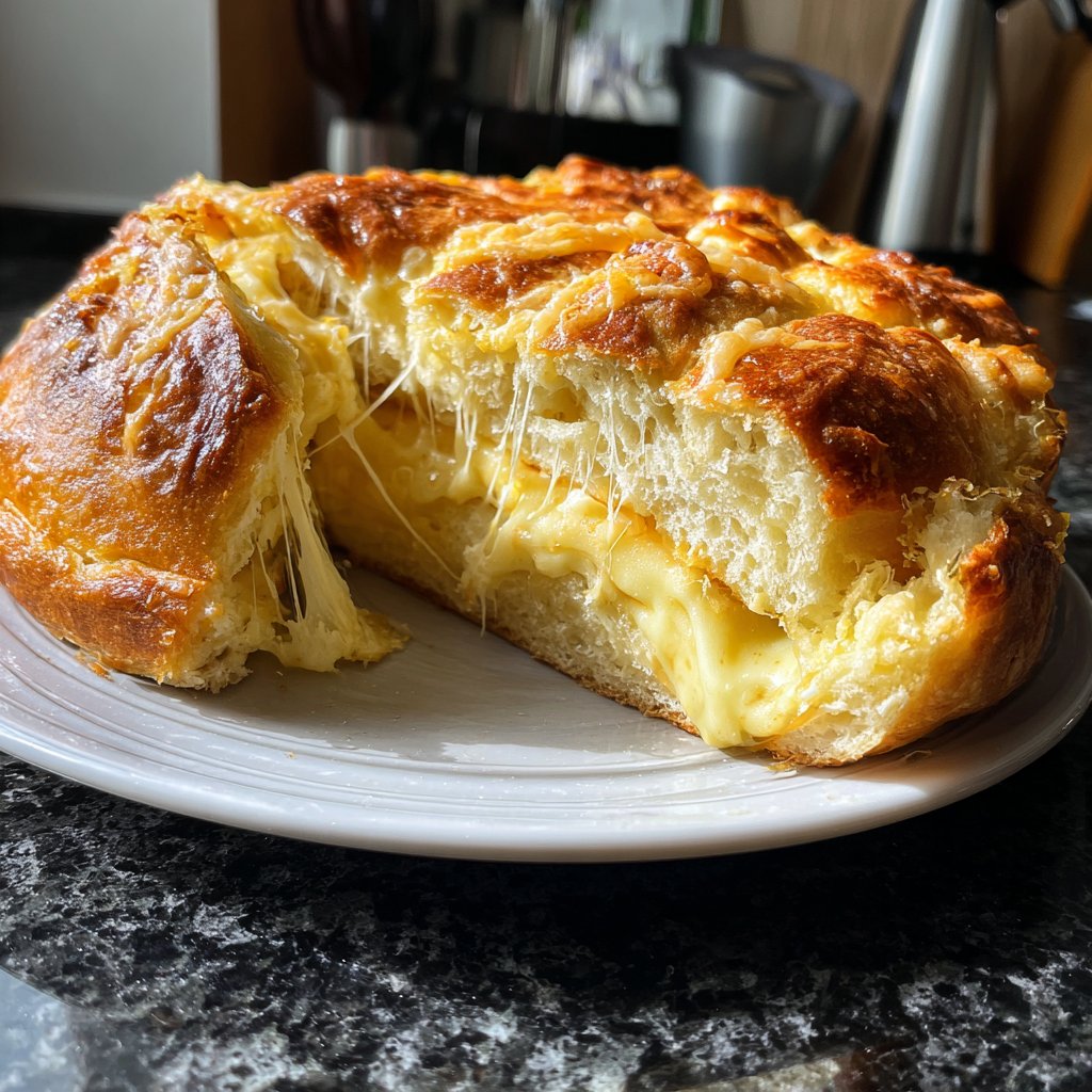 Zupfbrot Mit Käsefüllung