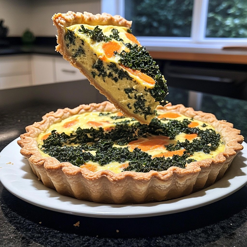 Quiche mit Grünkohl und Möhren