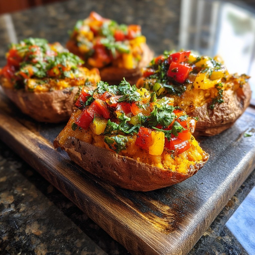 Ofen Süßkartoffeln Mit Paprika