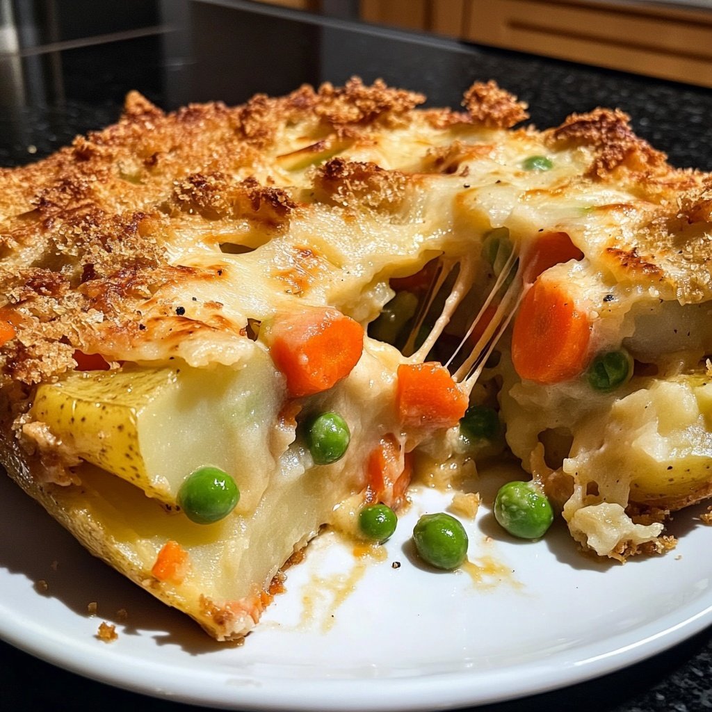 Kartoffelauflauf mit Gemüse